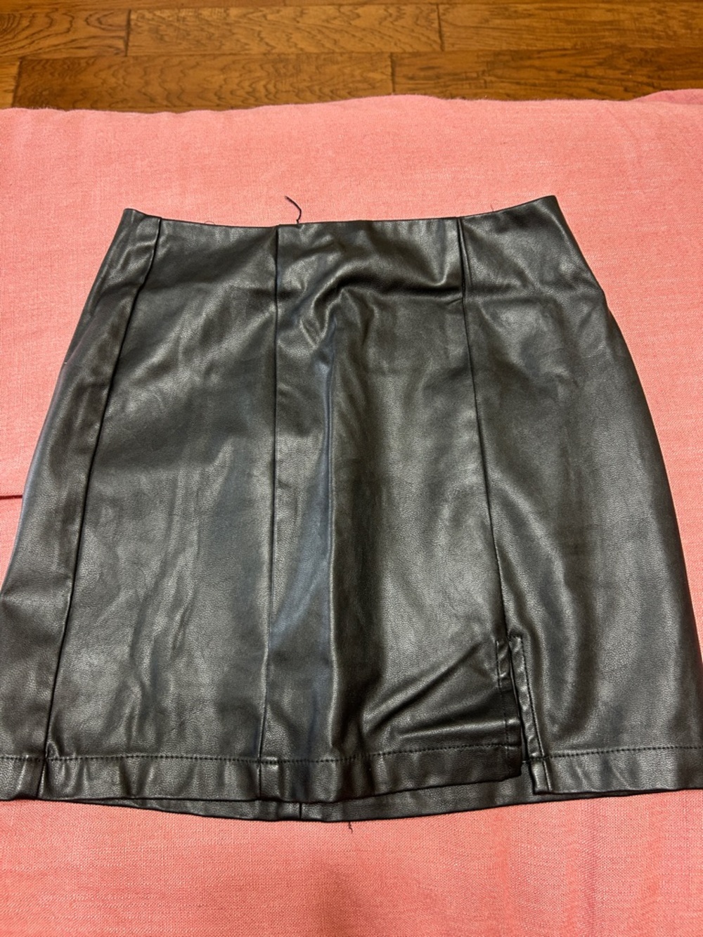Aeropostale Black Faux Leather Mini Skirt